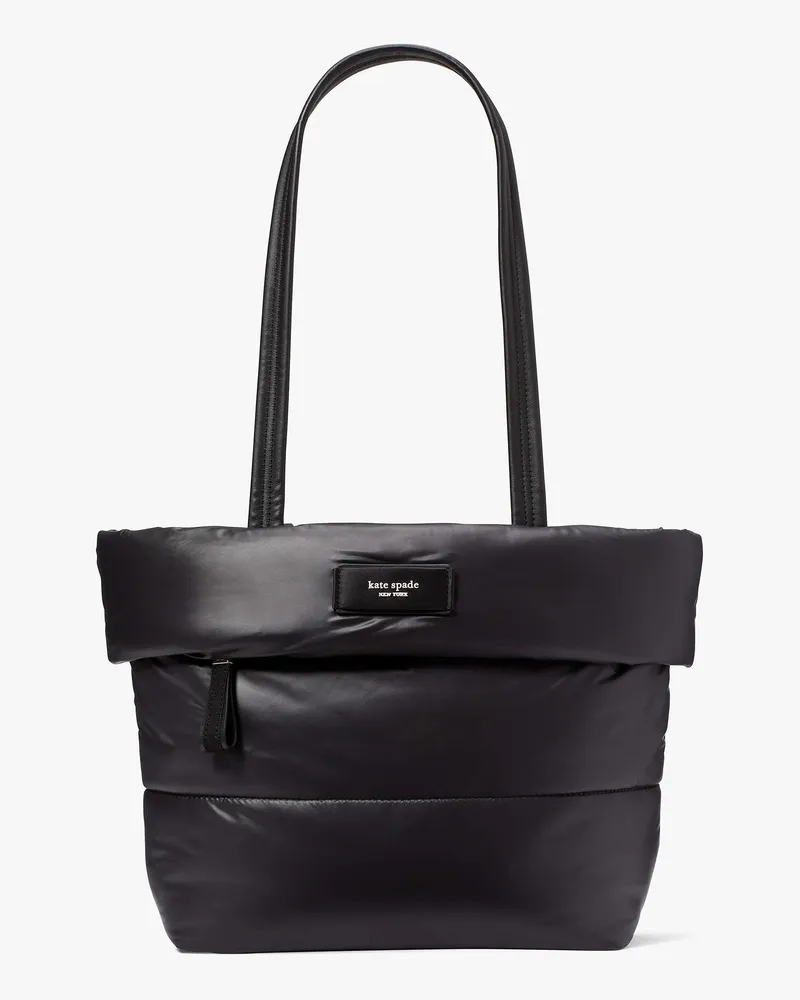 Kate Spade Puff-Tote-Bag, klein Black