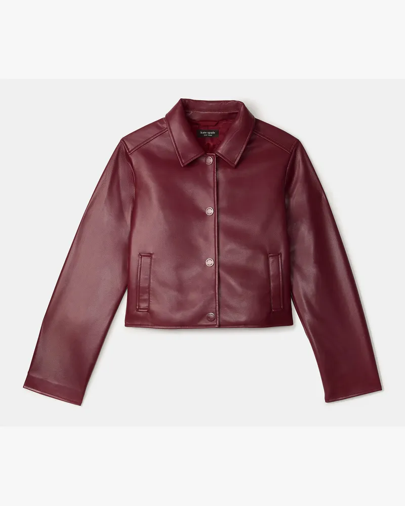 Kate Spade Jacke Aus Nappaleder-Imitat Roasted