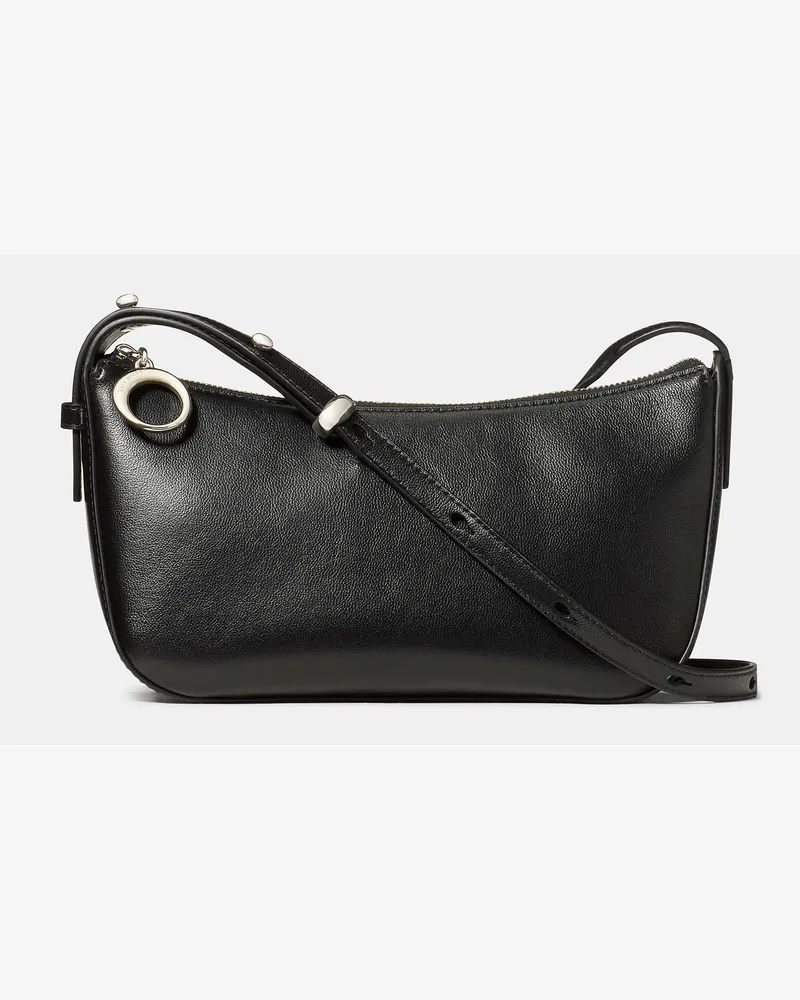 Kate Spade Halo Umhängetasche Aus Fein Genarbtem Leder Black