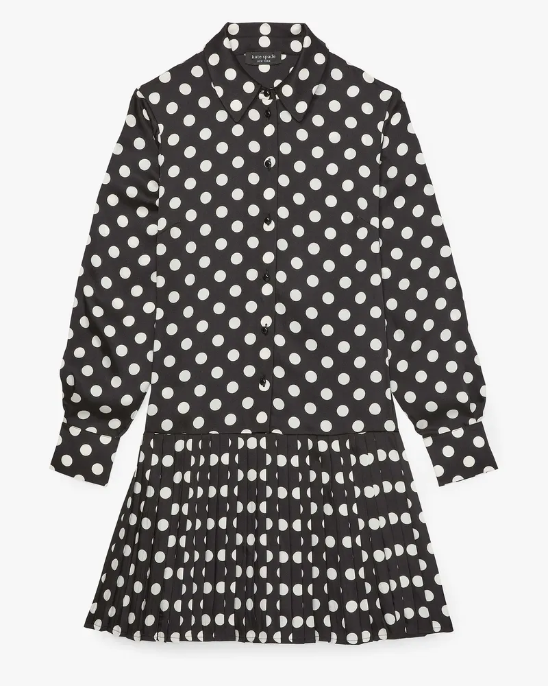 Kate Spade Breezy Dot Plisseekleid Black