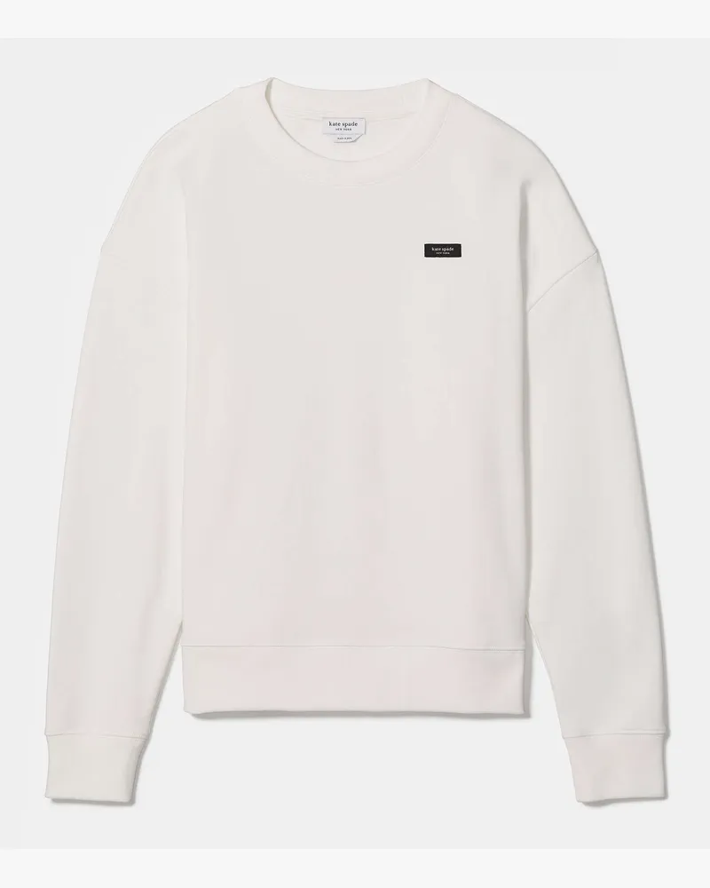 Kate Spade Kate Spade The Original Bag Icon Logo Sweatshirt für Frauen in Frisches Weiß, Größe Baumwolle Frisches