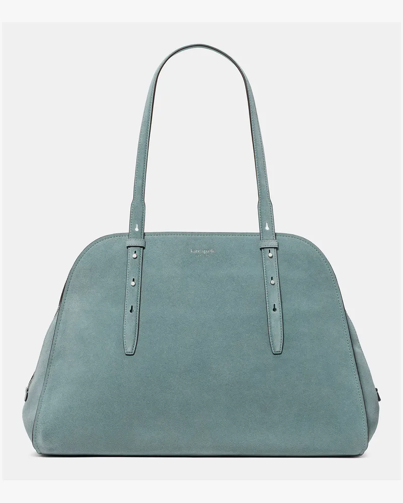 Kate Spade Kate Spade Maise Veloursleder-Tragetasche für Frauen in Dunkles Englischblau | Wildleder Dunkles