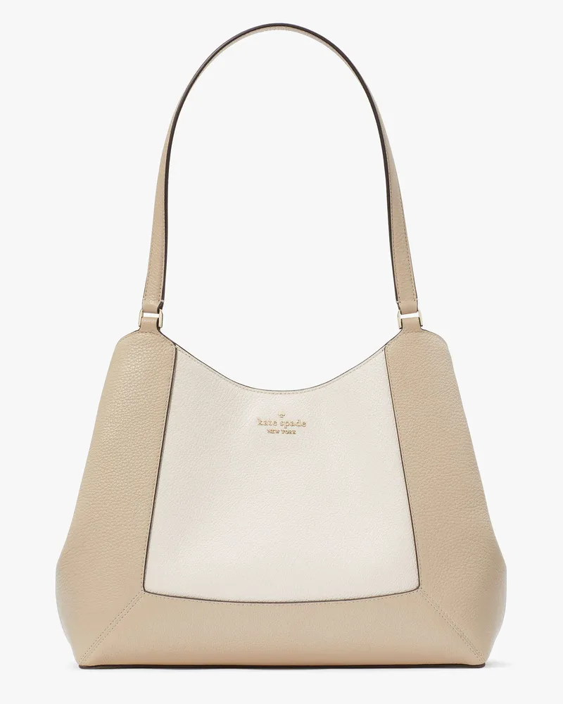 Kate Spade Lena Schultertasche In Blockfarben Mit Drei Fächern, Groß Light