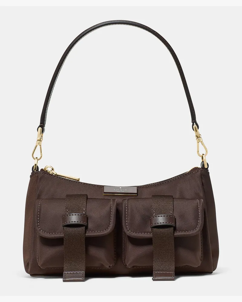 Kate Spade Kate Spade Carter Nylon Cargo Umhängetasche für Frauen in Warmes Schokoladenbraun | Nylon Warmes