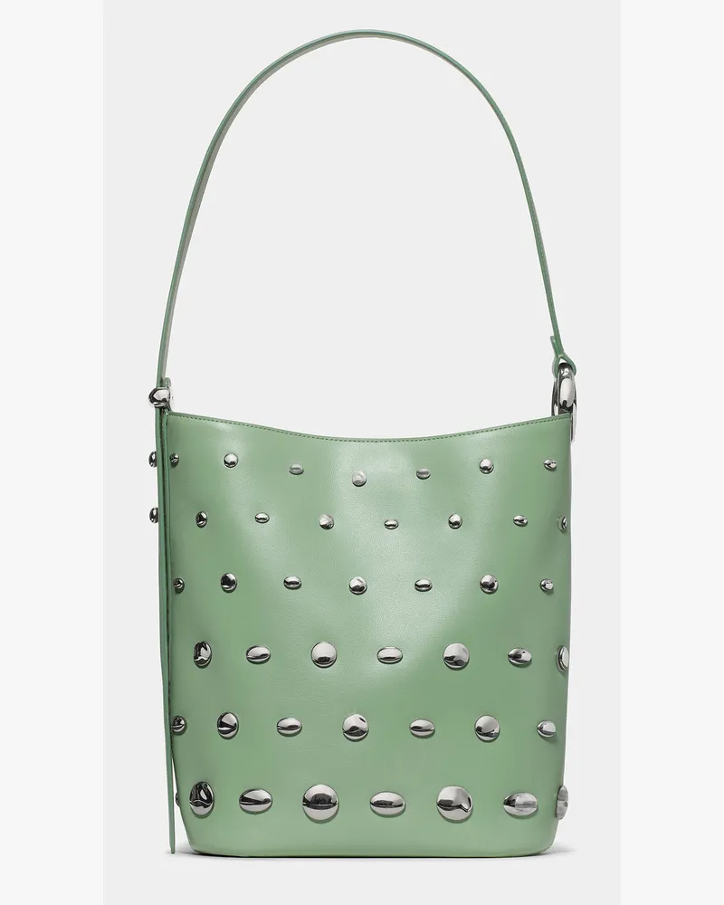 Kate Spade Kate Spade Halo Beuteltasche Mit Nieten für Frauen in Salbeigrün | LEDER Salbeigrün