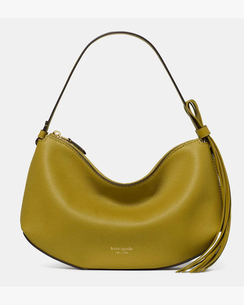 Kate Spade Kate Spade Loop Schultertasche Mit Fransenriemen für Frauen in Lorbeergrün | Leder Lorbeergrün