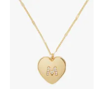 M Heart Letter Halskette mit Medaillon