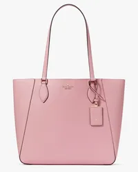 Kate Spade Poppy Tote-bag aus Edlem, Genarbten Leder, Offen Bright