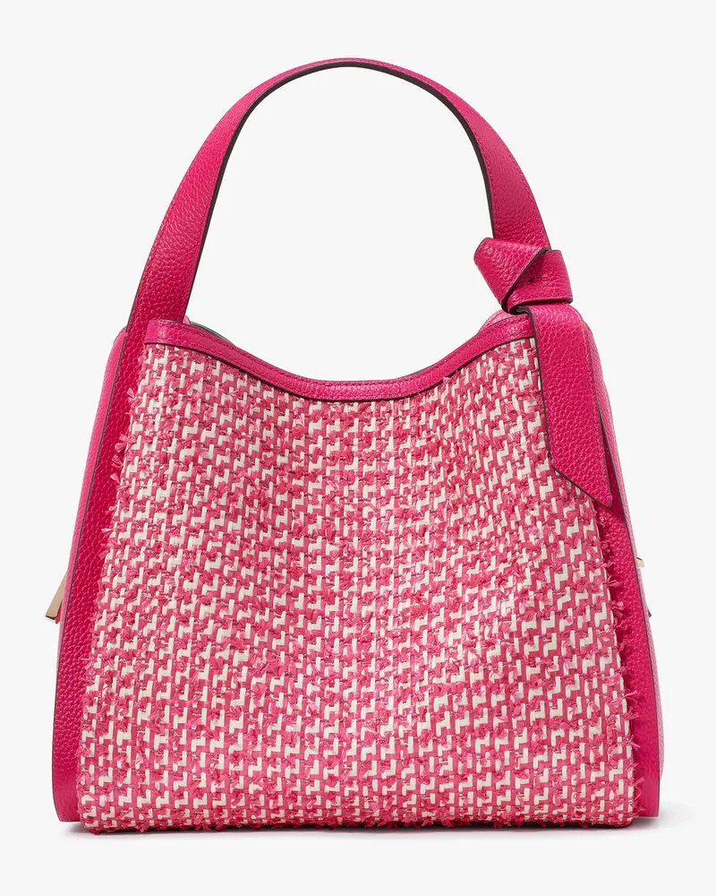 Kate Spade Knott Tote Bag Zum Umhängen Aus Bast-Tweed, Mittelgroß Wild
