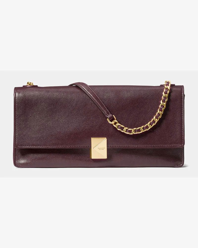 Kate Spade Kate Spade Deco Schultertasche, Weich für Frauen in Brombeerrot | LEDER Brombeerrot