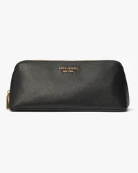 Kate Spade Morgan New Kosmetiktasche aus Saffianleder Black