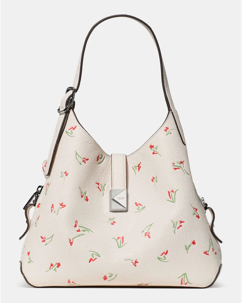 Kate Spade Kate Spade Deco Vibrant Buds Crossbody-Tote für Frauen in Creme Mehrfarbig | Leder Creme