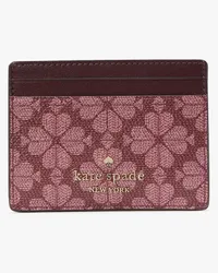 Kate Spade Signature Spade Flower Kartenetui, Klein Schmal Grenache