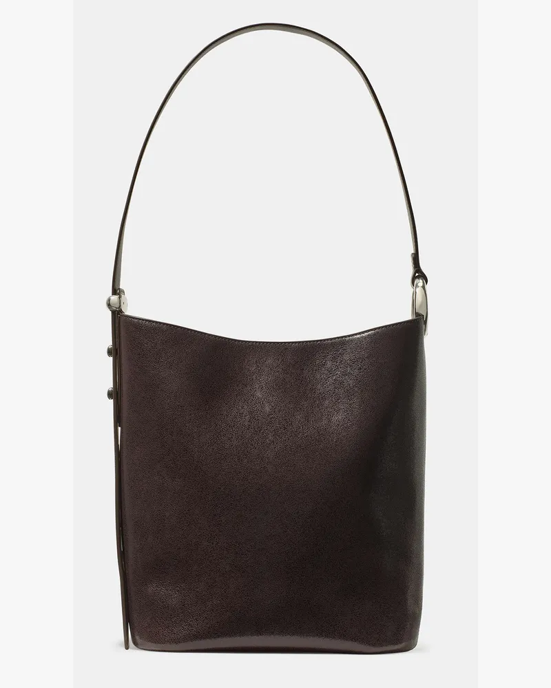 Kate Spade Kate Spade Halo Glazed Beuteltasche Halo Aus Leder für Frauen in Dunkle Schokolade | Leder Dunkle