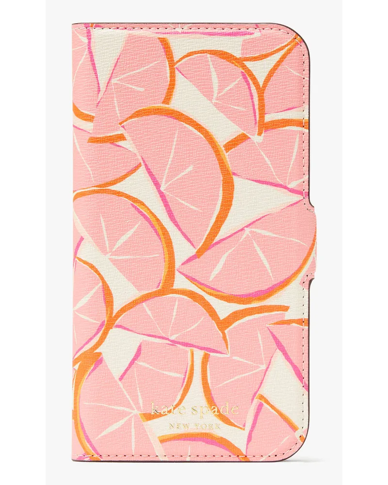 Kate Spade Spencer Grapefruit Umschlaghülle für Iphone 13 Pro, Magnetisch Pink