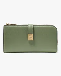 Kate Spade Deco Portemonnaie mit Reißverschluss, schmal Olive