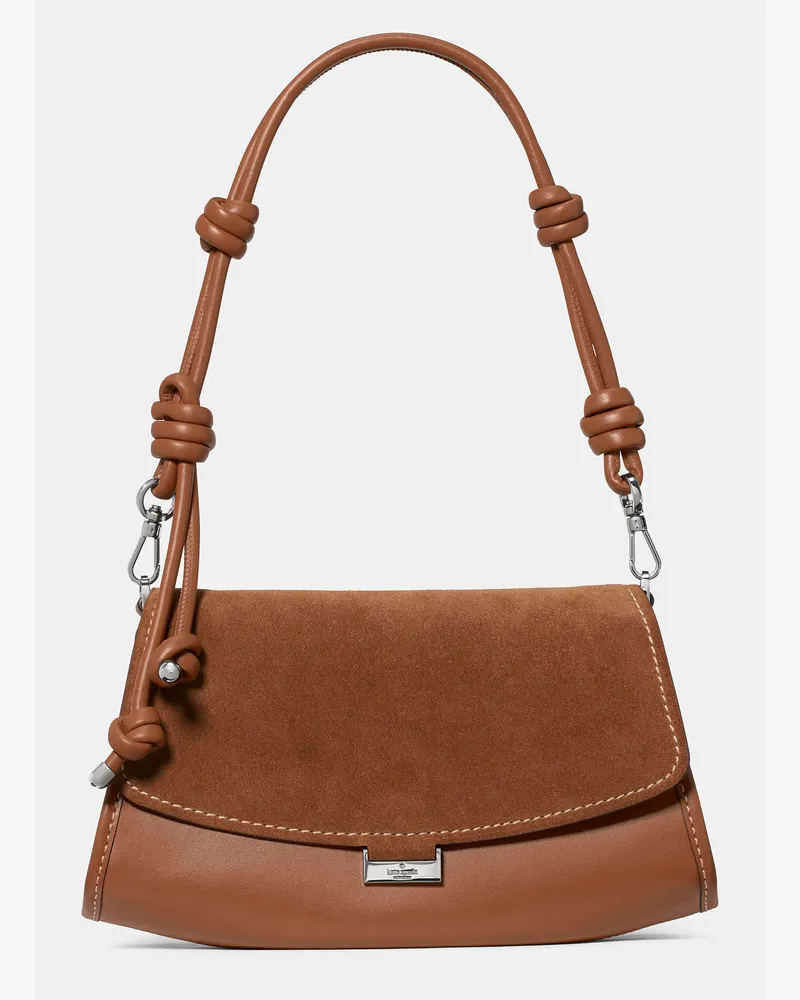 Kate Spade Kate Spade Ali Schultertasche Aus Veloursleder für Frauen in Warmes Lebkuchenbraun | Wildleder Warmes