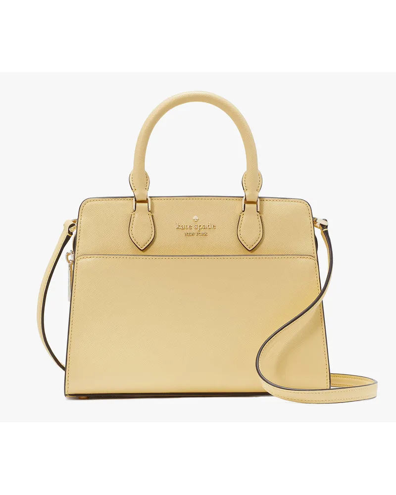 Kate Spade Madison Satchel aus Saffianleder, klein Butter