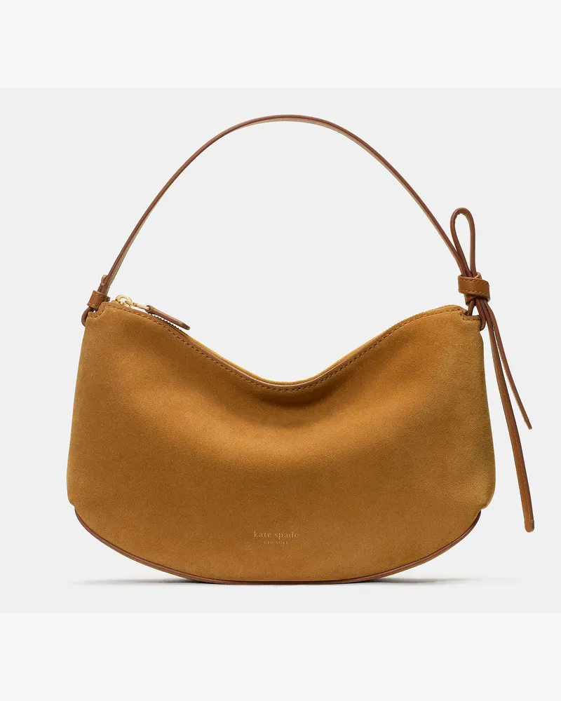 Kate Spade Kate Spade Loop Schultertasche Aus Wildleder für Frauen in Hickoryrindenbraun | Wildleder Hickoryrindenbraun