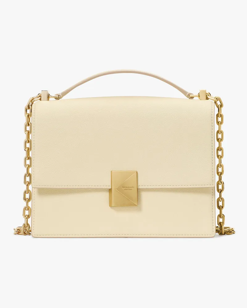 Kate Spade Deco Schultertasche Mit Kette Creme