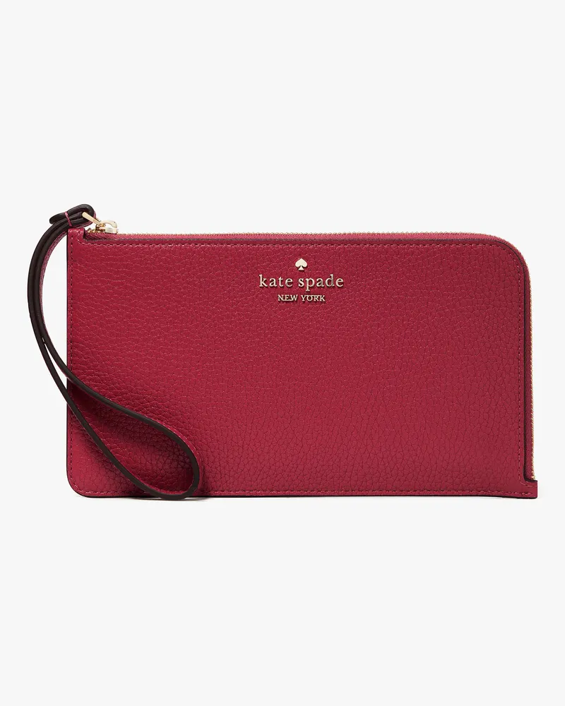 Kate Spade Lucy Handgelenktasche Mit L-Reißverschluss, Mittelgroß Red