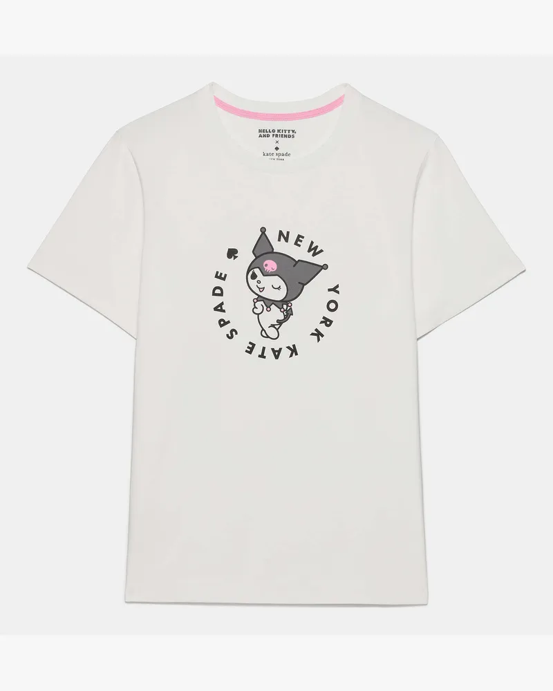 Kate Spade Kate Spade Hello Kitty And Friends X Kate Spade Kuromi T-Shirt für Frauen in Frisches Weiß, Größe BAUMWOLLE Frisches