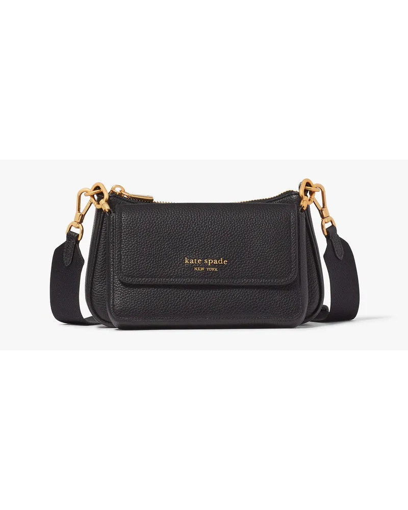 Kate Spade Double Up Umhängetasche Black