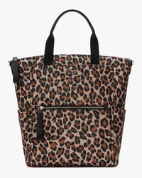 Kate Spade Chelsea Rucksack mit Leopardenmuster, Wandelbar Brown