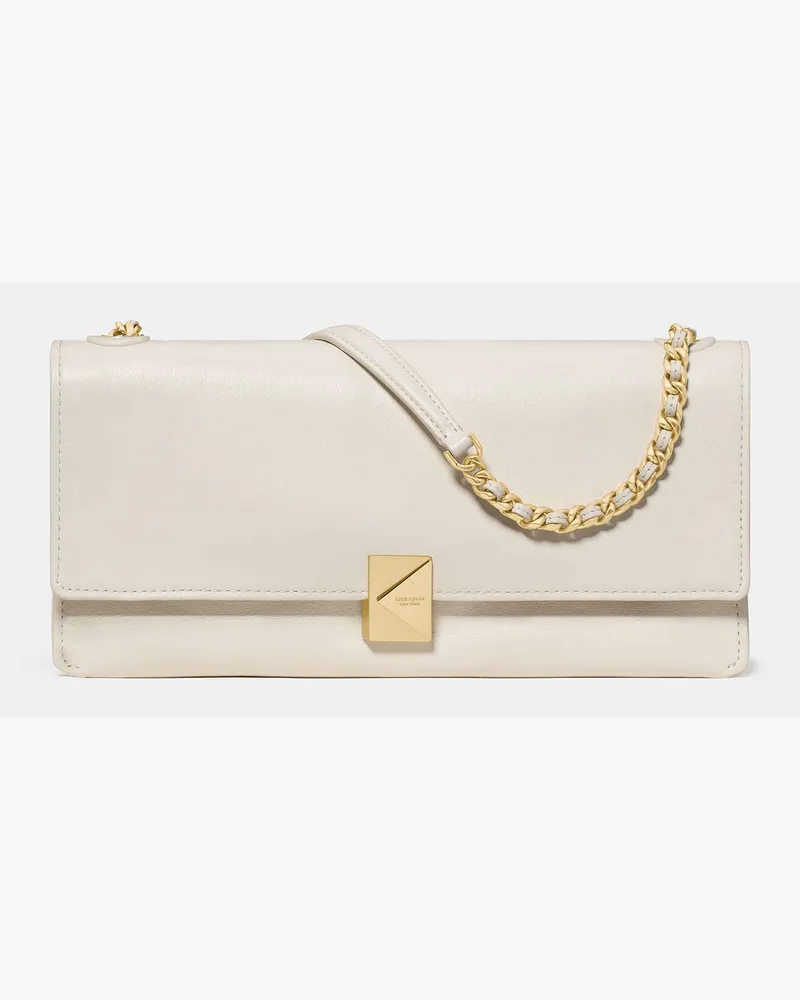 Kate Spade Kate Spade Deco Schultertasche, Weich für Frauen in Cashew-Milchweiß | Leder Cashew-milchweiß
