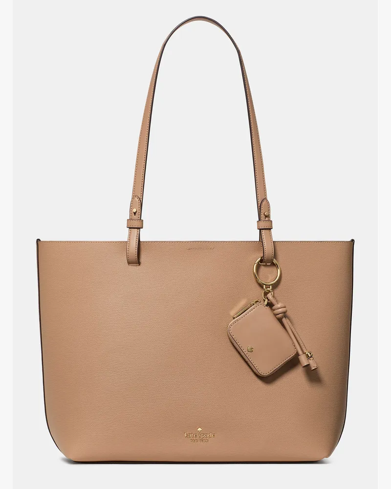 Kate Spade Kate Spade Tessa Tote Mit Charm für Frauen in Helles Rehbraun | Leder Helles