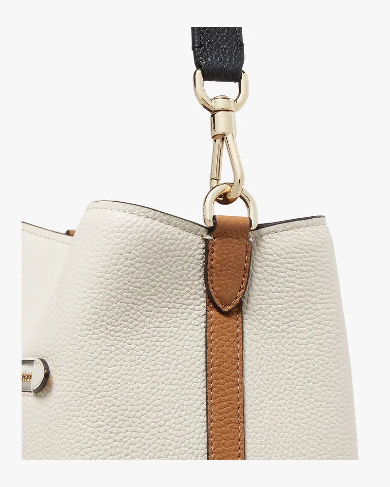 Kate Spade Kate Spade Hudson Colorblock Schultertasche Aus Genarbtem Leder für Frauen in Pergament Mehrfarbig | LEDER Pergament
