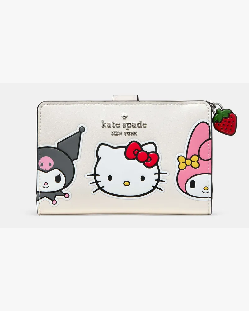 Kate Spade Hello Kitty And Friends X  Klapp-Portemonnaie, Mittelgroß Cream