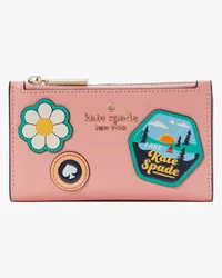 Kate Spade Day Tripper Klapp-Portemonnaie, schmal, klein Peachy