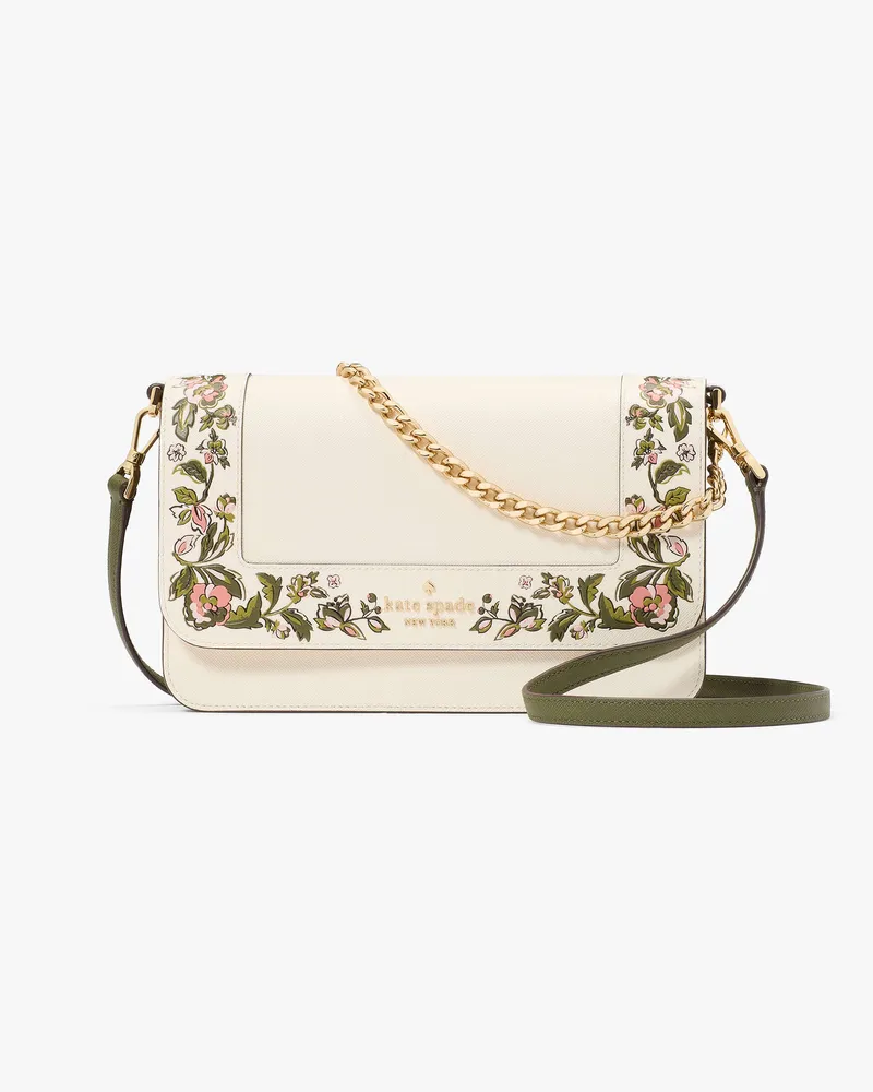 Kate Spade Madison Umhängetasche Mit Blumenmuster, Wandelbar, Mittelgroß Meringue