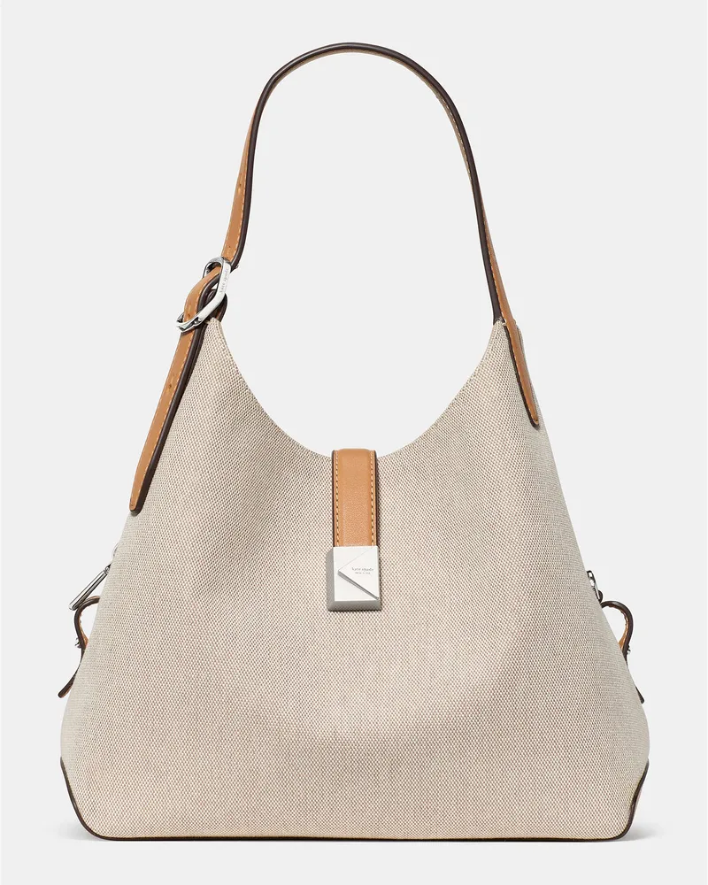 Kate Spade Kate Spade Deco Canvas Crossbody-Tote für Frauen in Naturfarben Mehrfarbig | Leinwand Naturfarben