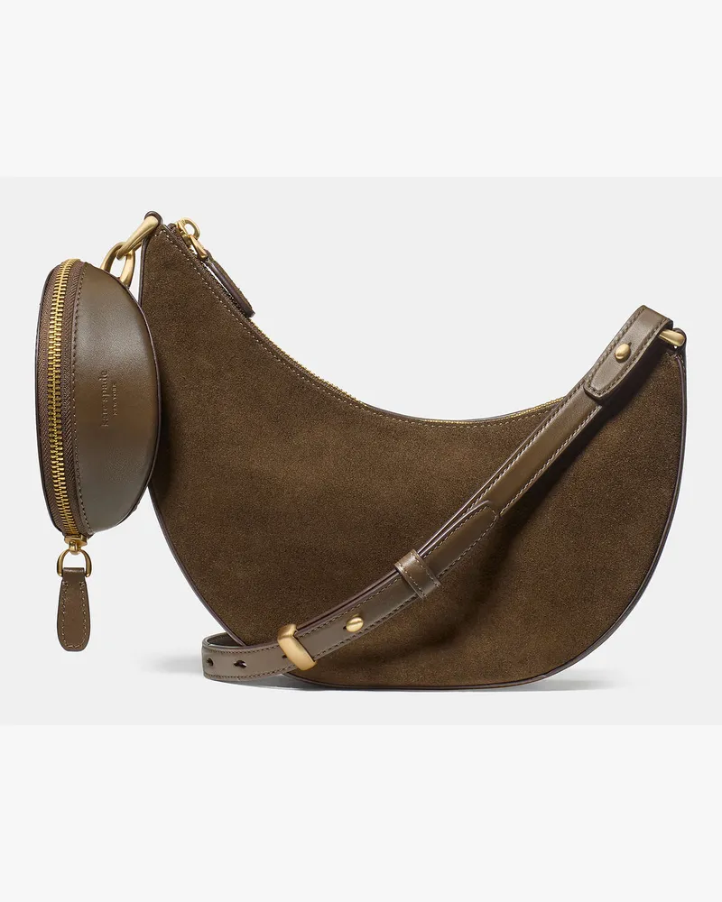 Kate Spade Duo Umhängetasche Aus Wildleder Burnt