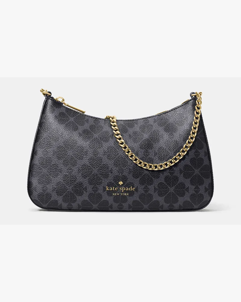 Kate Spade Kate Spade Signature Spade Flower Umhängetasche, Wandelbar, Mittelgroß für Frauen in Schwarz | PVC Schwarz
