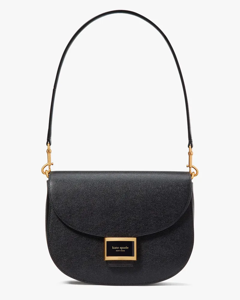 Kate Spade Katy Satteltasche, Wandelbar Black