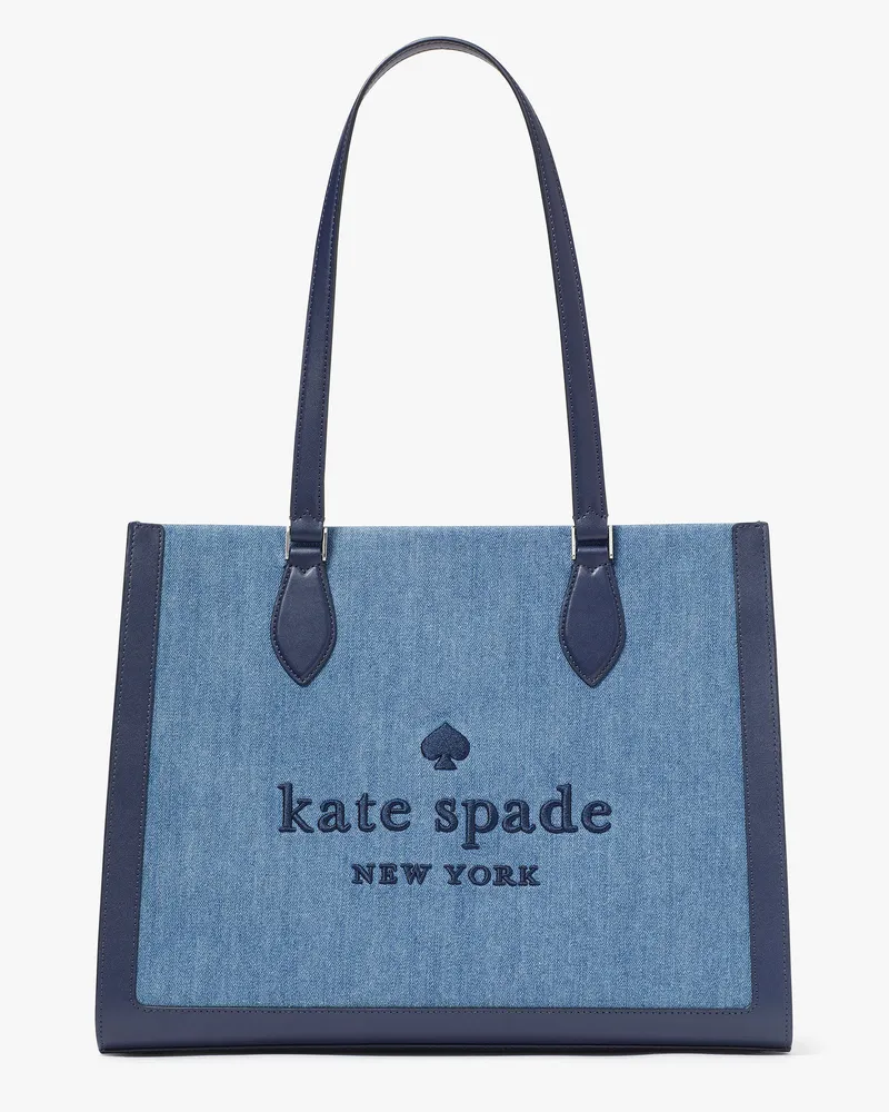 Kate Spade Ellie Tote Bag aus Denim, groß Blue