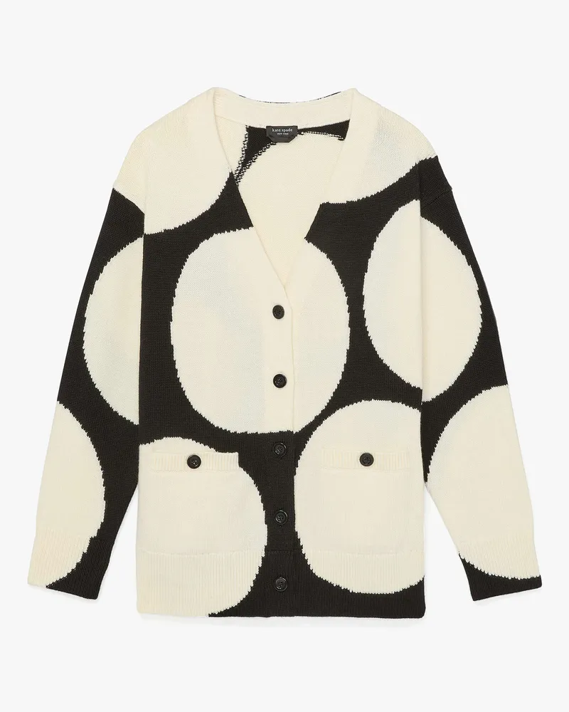 Kate Spade Breezy Cardigan Mit Punkten Black