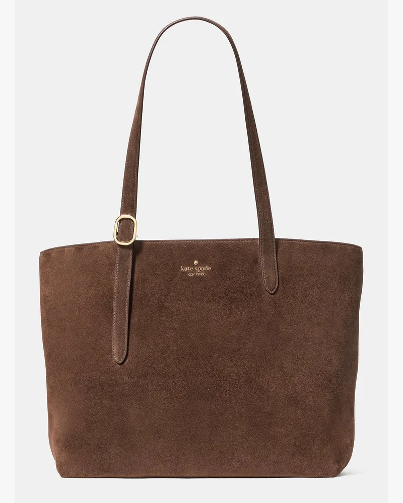 Kate Spade Kate Spade 454 Wildleder Große Tote für Frauen in Warmes Schokoladenbraun | Wildleder Warmes