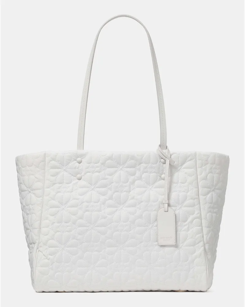 Kate Spade Kate Spade Tilly Tote Bag Mit Steppmuster, Mittelgroß für Frauen in Weißtaube | Stoff Weißtaube