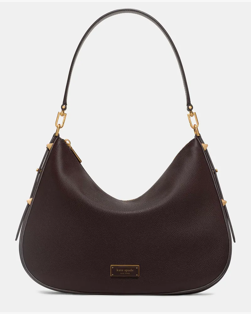 Kate Spade Kate Spade Liv Large Shoulder Bag für Frauen in Dunkle Schokolade | Strukturiertes Leder Dunkle