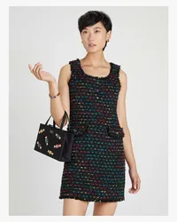 Kate Spade Metallic Kleid aus Tweed Black