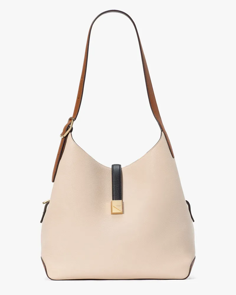 Kate Spade Knott Schultertasche In Blockfarben, Groß Milk