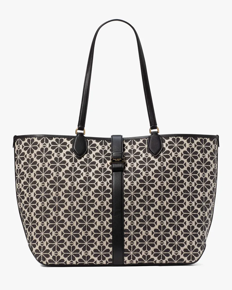 Kate Spade Offene Tote Bag Aus Jacquard Mit Pikblumenmuster, Groß Sand