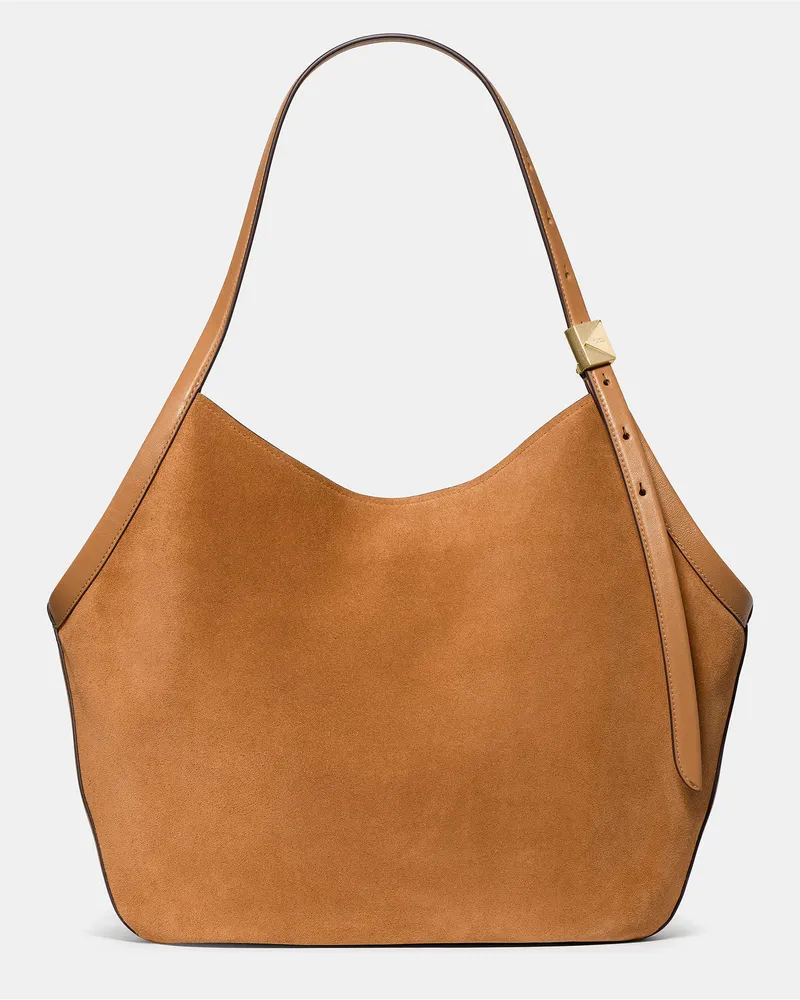 Kate Spade Deco Suede Tulip Tote Bag Garden