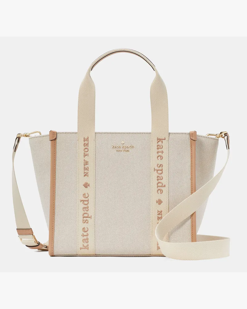 Kate Spade Kate Spade Kip Tote Bag Aus Canvas, Klein für Frauen in Helles Rehbraun Mehrfarbig | Leinwand Helles