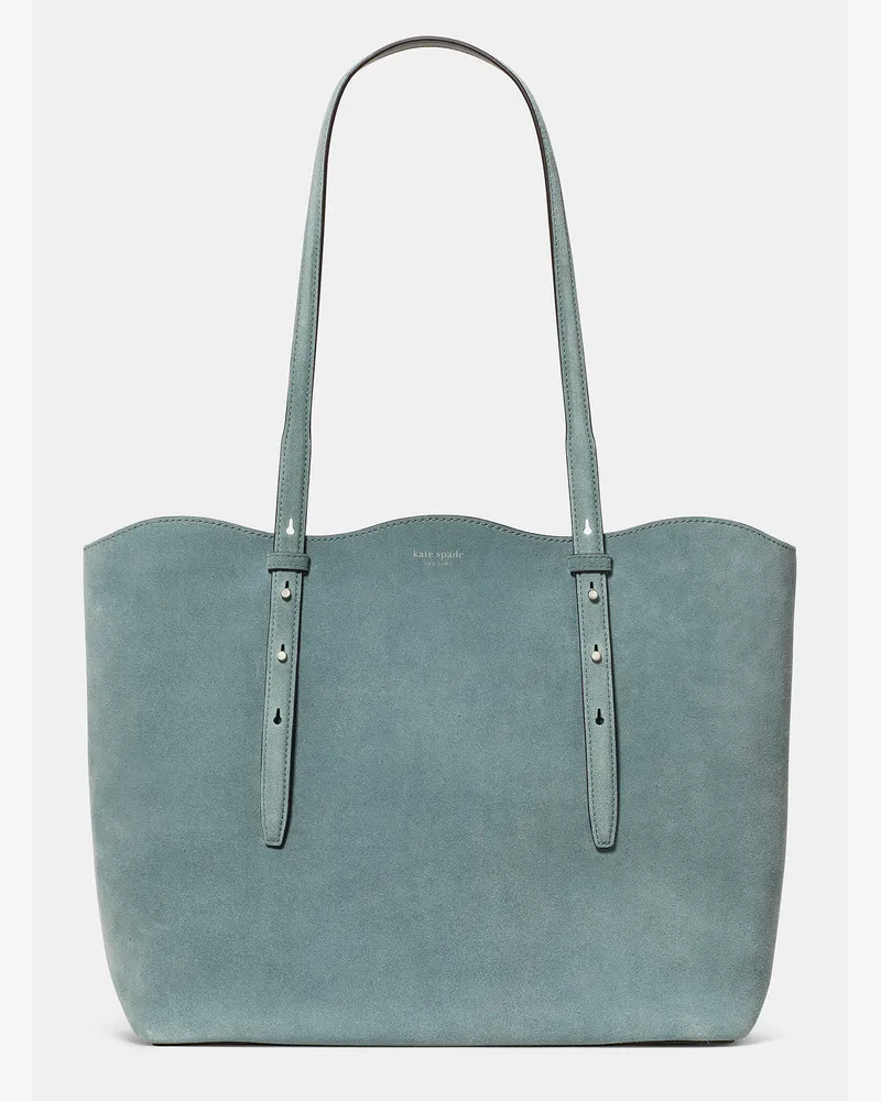 Kate Spade Do It All Wavy Suede Tote Dark