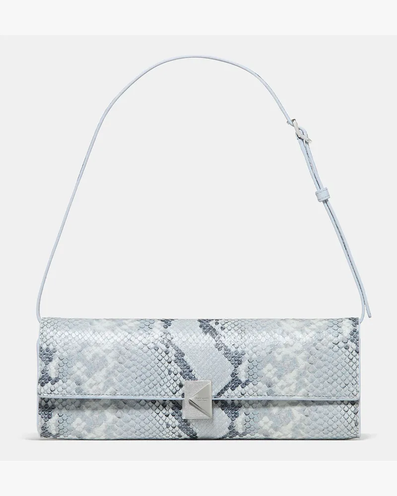 Kate Spade Kate Spade Deco Snake Prägung Weiche Mini-Umhängetasche für Frauen in Blasses Saphirblau | Leder Blasses